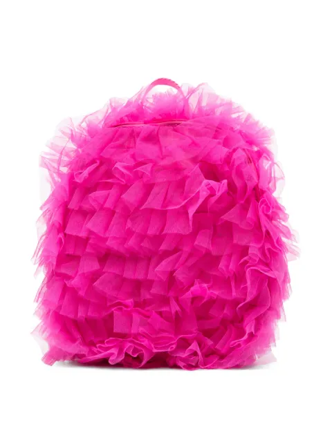 Monnalisa ruffled zipped backpack