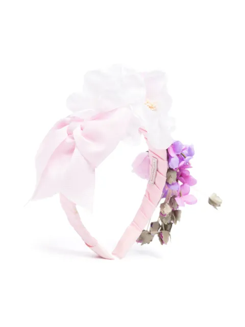 Monnalisa floral-appliqué head band