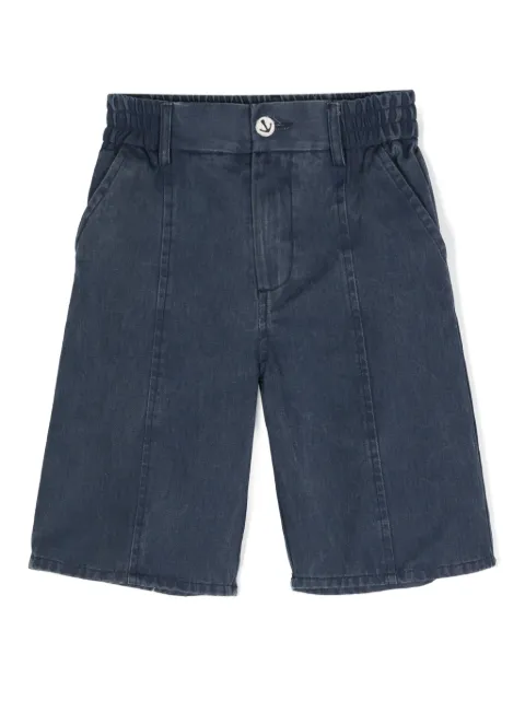 Monnalisa shorts de mezclilla con efecto lavado