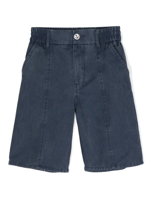 Monnalisa dark-wash Denim Shorts Blue FARFETCH AE