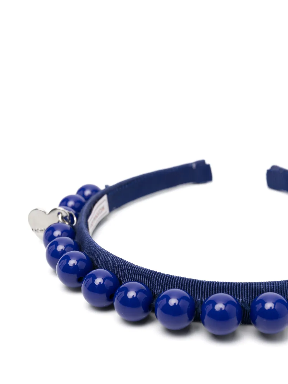 Shop Monnalisa Bead-detailed Hair Band In Blue