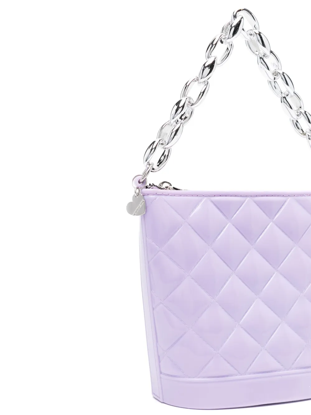 Shop Monnalisa Quilted Shoulder Bag In Purple