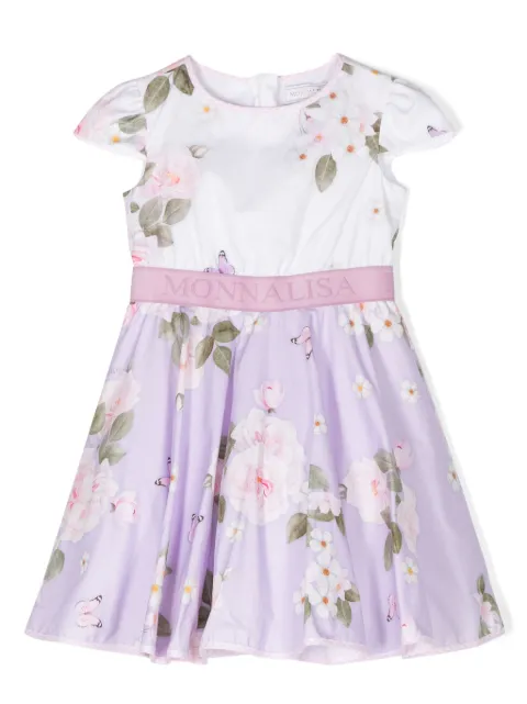 Monnalisa vestido acampanado con estampado floral