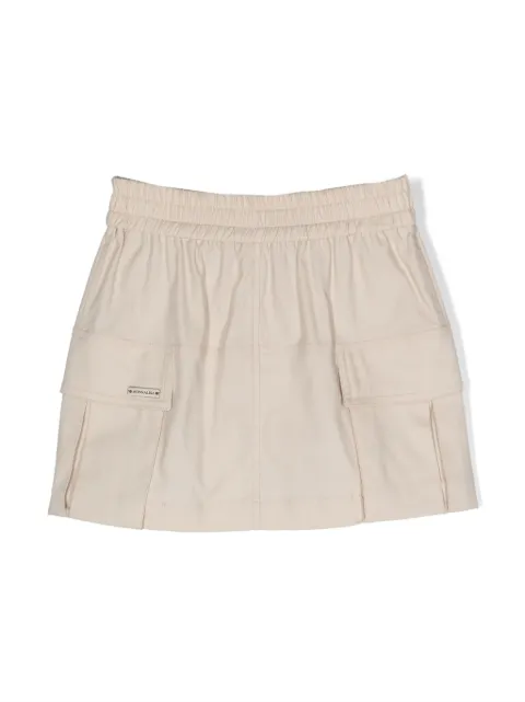 Monnalisa poplin cargo mini skirt