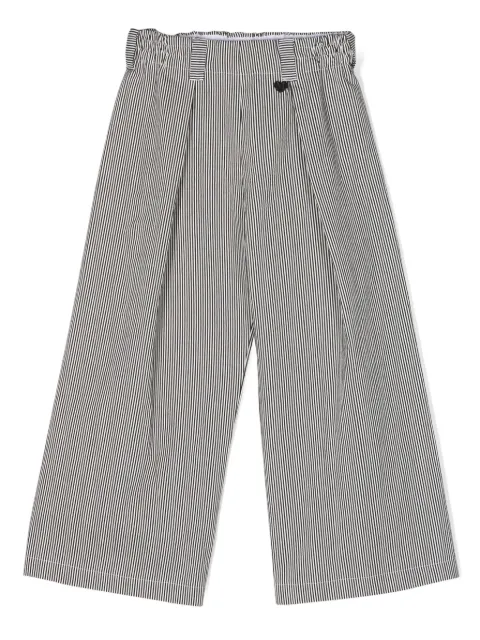Monnalisa striped wide-leg trousers