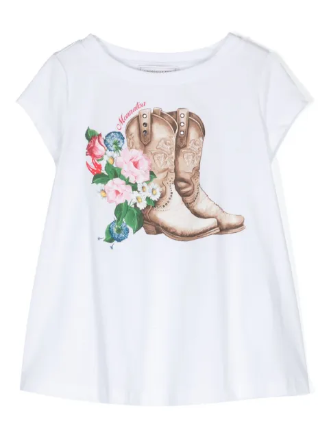 Monnalisa graphic-print cotton T-shirt