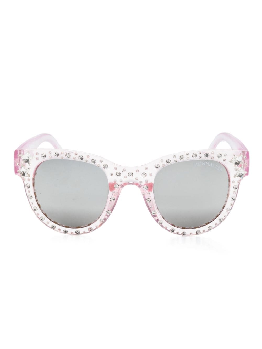 Monnalisa Kids' Rhinestone-embellished Cat-eye Sunglasses In Black