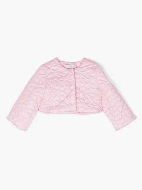 Monnalisa quilted-finish jacket