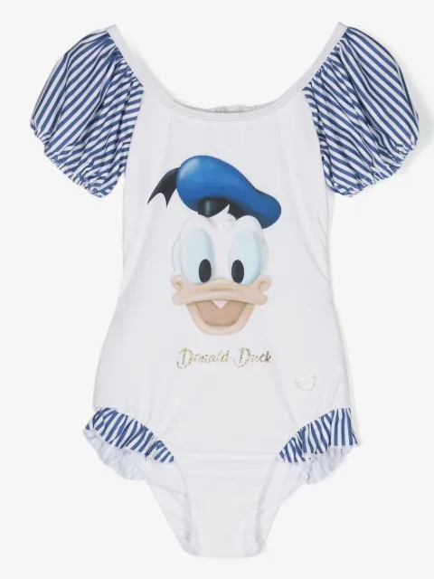 Monnalisa x Disney Donald Duck open-back swimsuit