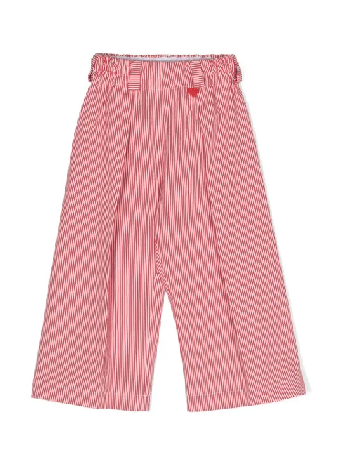 Monnalisa pantalones rectos con rayas estampadas