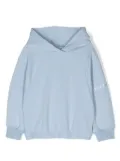 Monnalisa crystal-embellished jersey hoodie - Blue