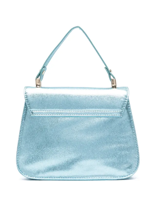 Monnalisa bow-detail Metallic Bag | Blue | FARFETCH BN