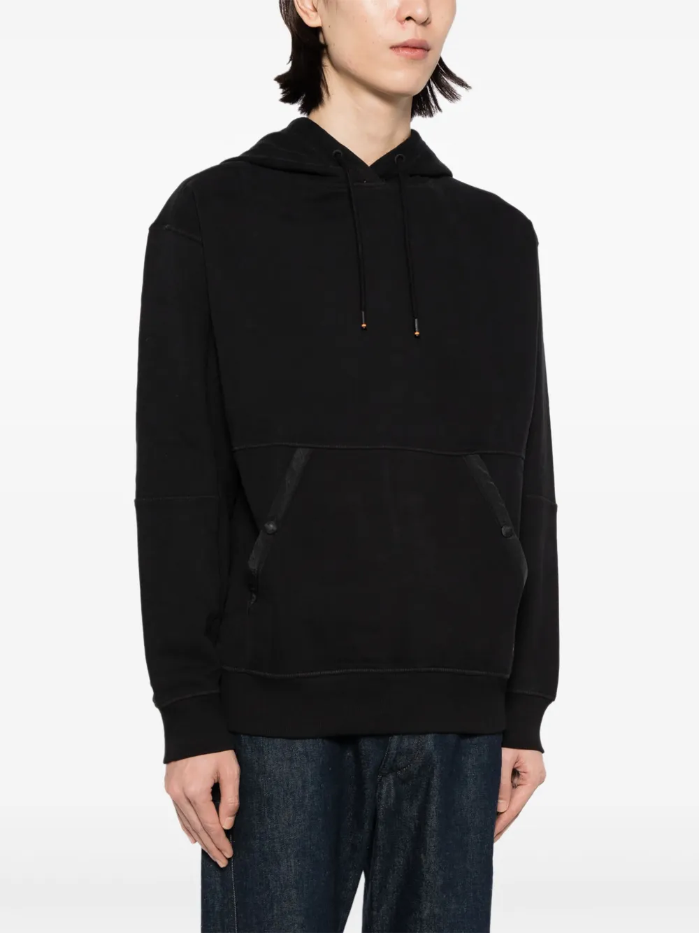 BOSS Hoodie met logo Zwart