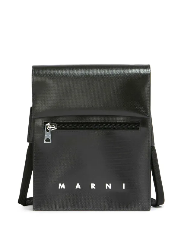 Marni ロゴ ショルダーバッグ | ブラック | FARFETCH JP
