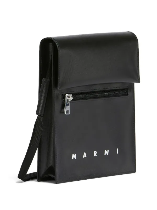 Marni ロゴ ショルダーバッグ | ブラック | FARFETCH JP