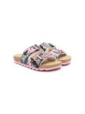 Monnalisa floral-print slides - Pink