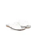 Monnalisa bow-detail leather flip-flops - White