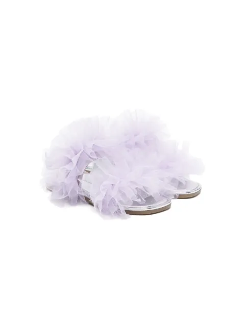 Monnalisa ruffle-detailed sandals