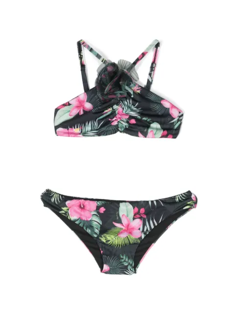 Monnalisa botanical-print bikini