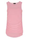 Monnalisa rhinestone-embellished draped sleeveless dress - Pink
