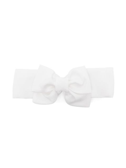 Monnalisa bow-detail gabardine headband