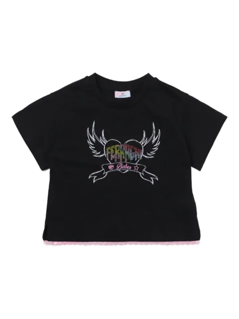 Chiara Ferragni Kids heart-embellished T-shirt