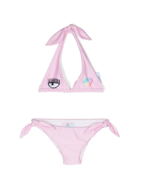 Chiara Ferragni Kids Conjunto de biquíni Eye Heart