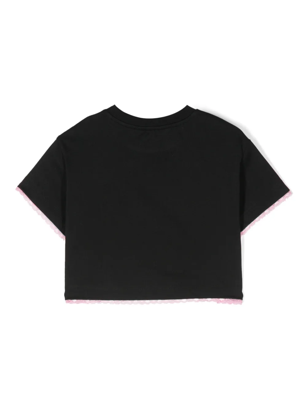 Chiara Ferragni Kids rhinestone-logo cropped T-shirt | Girls T-Shirts | Image 2