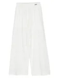 Monnalisa laser-cut straight-leg trousers - White