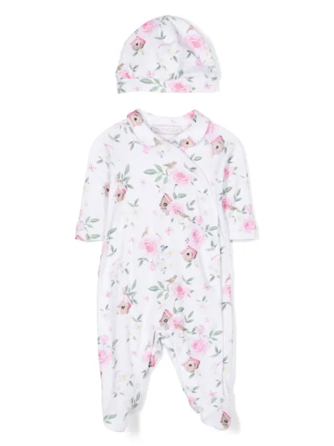 Monnalisa set de mamelucos con estampado floral