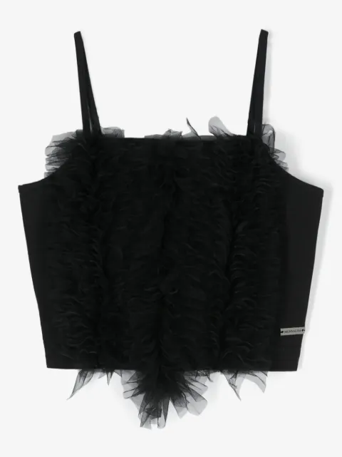 Monnalisa ruffled crop top