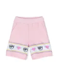 Chiara Ferragni Kids Maxi Logomania shorts - Pink