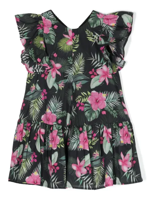 Monnalisa vestido acampanado con estampado floral
