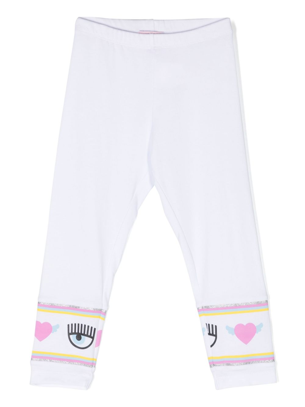 Chiara Ferragni Kids Maxi Logomania jersey leggings - White