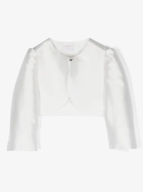 Monnalisa crew-neck cropped jacket