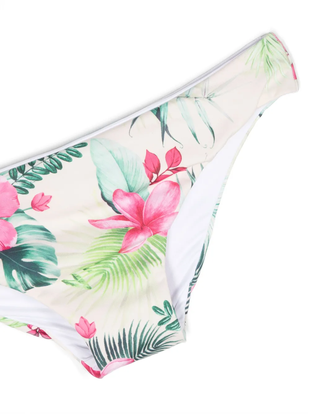 Monnalisa Bikini met bloemenprint - Beige