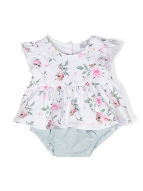 Monnalisa floral-motif two-piece set