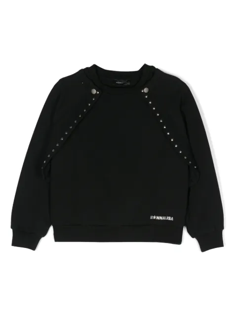 Monnalisa layered jersey sweatshirt