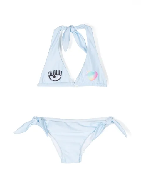 Chiara Ferragni Kids Conjunto de biquíni Eye Heart