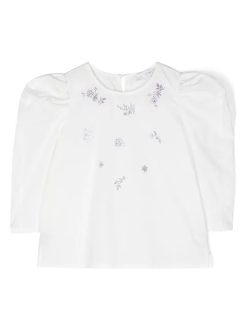 Monnalisa blusa con detalles de cristal
