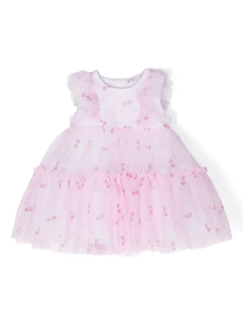 Monnalisa Vestido com estampa de cereja