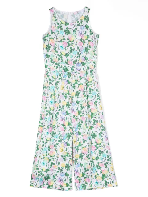 Chiara Ferragni Kids floral-motif sleeveless jumpsuit