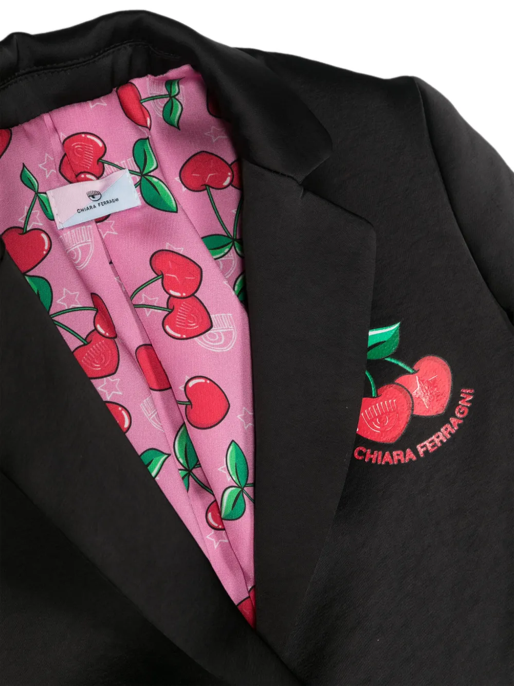 Chiara Ferragni Kids Blazer met logo Zwart