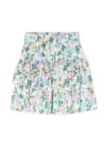 Chiara Ferragni Kids Garden Party tiered miniskirt - White