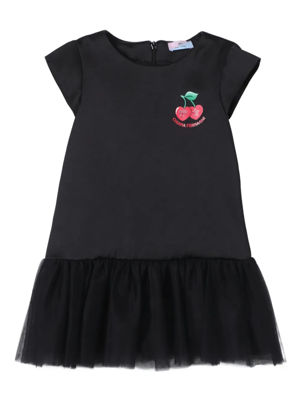 Chiara Ferragni Kids cherry-print dress | Black | Image 1