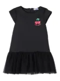Chiara Ferragni Kids cherry-print dress - Black