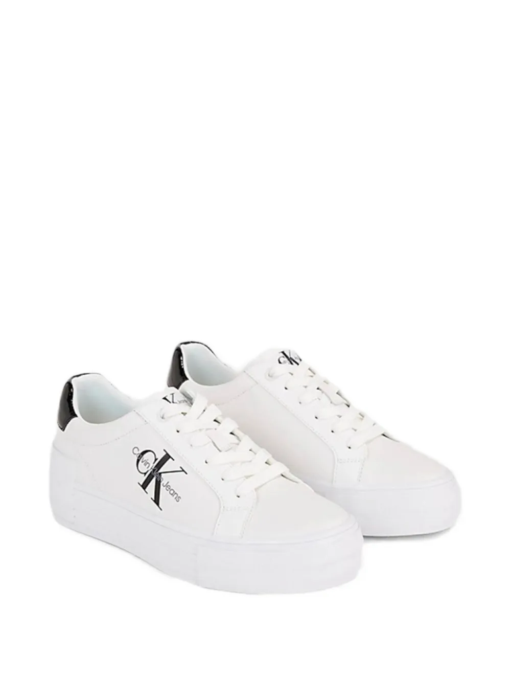 Calvin Klein Lace-up Sneakers In White