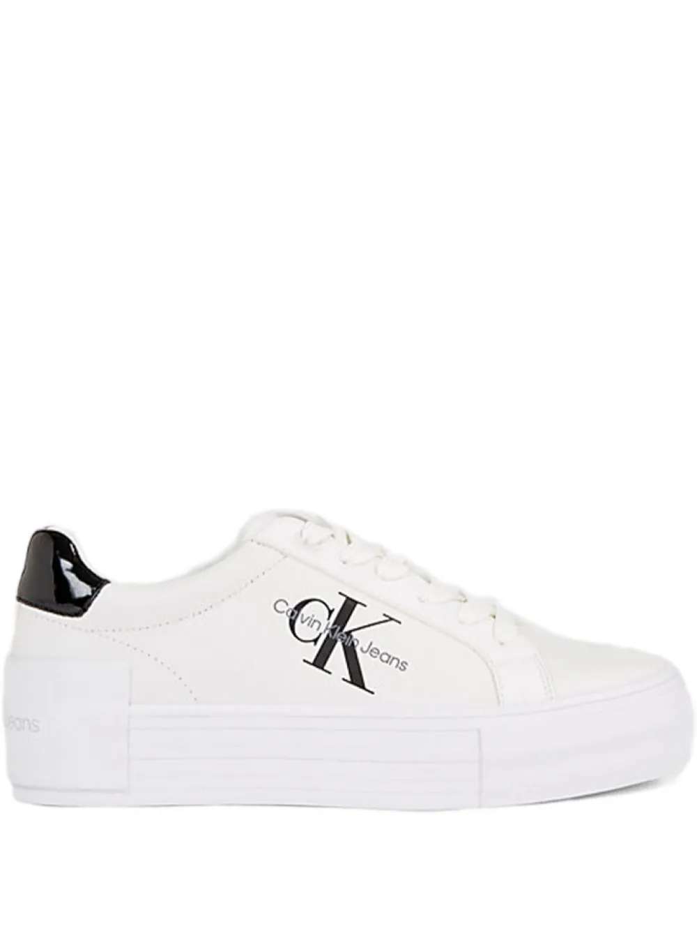Calvin Klein Lace-up Sneakers In White