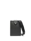 Prada Saffiano-leather iPhone 14 Pro Max case - Black