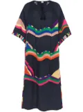 ERES Horizon embroidered linen dress - Blue